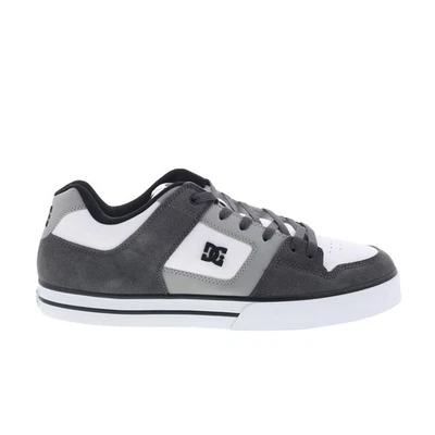DC Pure 300660-XSSW Mens Gray Suede Skate Inspired Sneakers Shoes