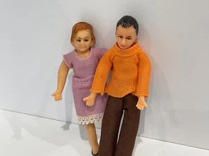 Vintage Lundby Dolls House Family - Mum Dad. 16th scale Caroline’s Home. - Picture 1 of 5