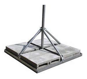 ROHN FRM238 Non-Penetrating Roof Mount with 2.38" OD x 0.154" Wall x 30" Mast - Picture 1 of 2