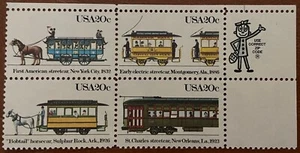 USA Briefmarken Scott Katalog #2059-2062 Zip Viererblock! - Bild 1 von 1
