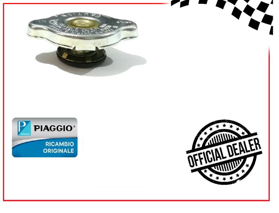 TAPPO RADIATORE H2O PORTER 1000 - 1200 -1300 - 1400 1992-2010 ORIGINALE PIAGGIO - Immagine 1 di 1