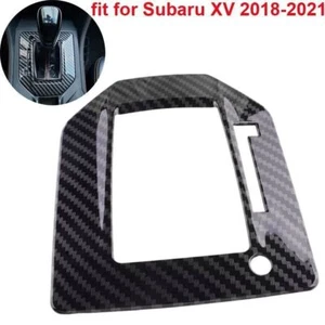 Gear Shift Panel Cover Trim Carbon Fiber Fit For Subaru Crosstrek XV 2018-2021 - Picture 1 of 5
