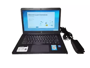☆TOUCHSCREEN☆ HP CHROMEBOOK 14-CA/INTEL ELERON N3350/4GB RAM/32GB STORAGE - Picture 1 of 14