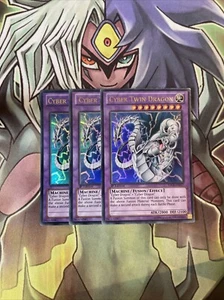 SDCR-EN037 x3 Cyber Twin Dragon Ultra Rare Excellent Condition Yugioh - Picture 1 of 2