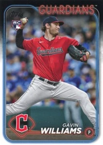 2024 Topps #242 Gavin Williams Cleveland Guardians Baseball Card RC - Picture 1 of 1