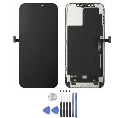 For iPhone 12 Pro Max Soft OLED Display Touch Screen Digitizer Replacement Frame - Image 1 of 4