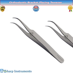 Bracket Placing Tweezer Direct Bonding Placement Forceps Orthodontic Plier - Picture 1 of 1