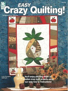 Easy Crazy Quilting Ananas Wandbehang Weste Kissen Quilt Tisch Buch - Bild 1 von 2