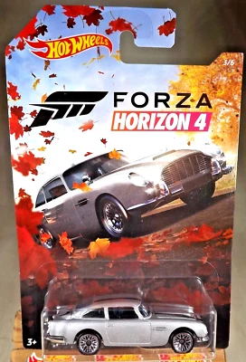 2019 Hot Wheels FORZA Horzion 4 Series 3/5 ASTON MARTIN 1963 DB5 Gray w/Lace Sp - Image 1 of 4