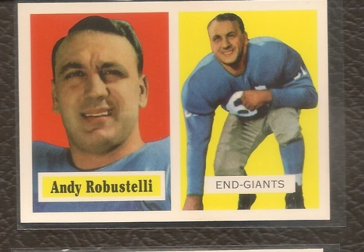 1994 Topps Archives 1957 Football #71 Andy Robustelli New York Giants - Image 1 of 1