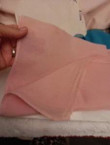 Large Vintage Scarf 59"x22" Pink Beautiful! - Picture 1 of 2
