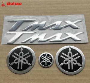 Silver Kit Tmax + "Fork" Emblem Badge for T-MAX350 TMAX500 XP530 SX DX560 - Bild 1 von 8
