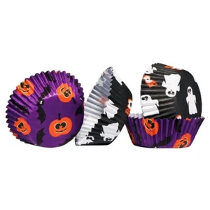 Halloween 60 piezas estuches medianos para cupcakes uso diario hornear papel robusto a prueba de grasa - Imagen 1 de 1