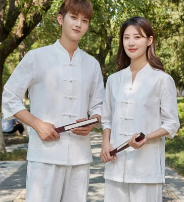 Chinese KungFu Tang fu Unisex Tai Chi Uniforms Clothing YOGA Fitness Zen Clothes - Image 1 of 4