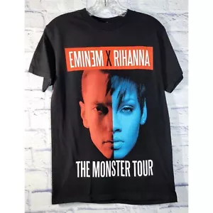 Eminem Rihanna The Monster Tour T-Shirt Unisex Gr. S Trapstar Schwarz Grafik - Bild 1 von 6