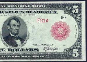 ๐บ๐ธ 1914 $5 RS ATLANTA Low Serial Number โโF21Aโโ PMG ABOUT UNC 55 EPQ AMAZING! - Picture 1 of 3