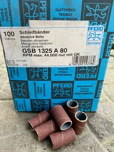 PFERD Schleifhülse Schleifbänder GSB 1325 A 80 91Stk. Schleifen Metall - Bild 1 von 3