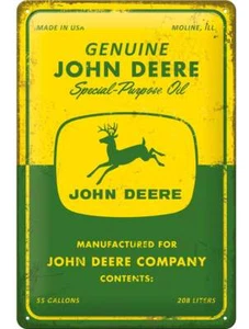 Original John Deere Schild (Spezialöl) 20 cm x 30 cm - Metall Sammlerstück... - Bild 1 von 1