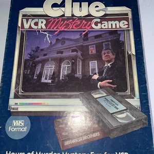 Vintage Clue VCR Murder Mystery Board Game VHS Parker Brothers 1985 - Picture 1 of 7