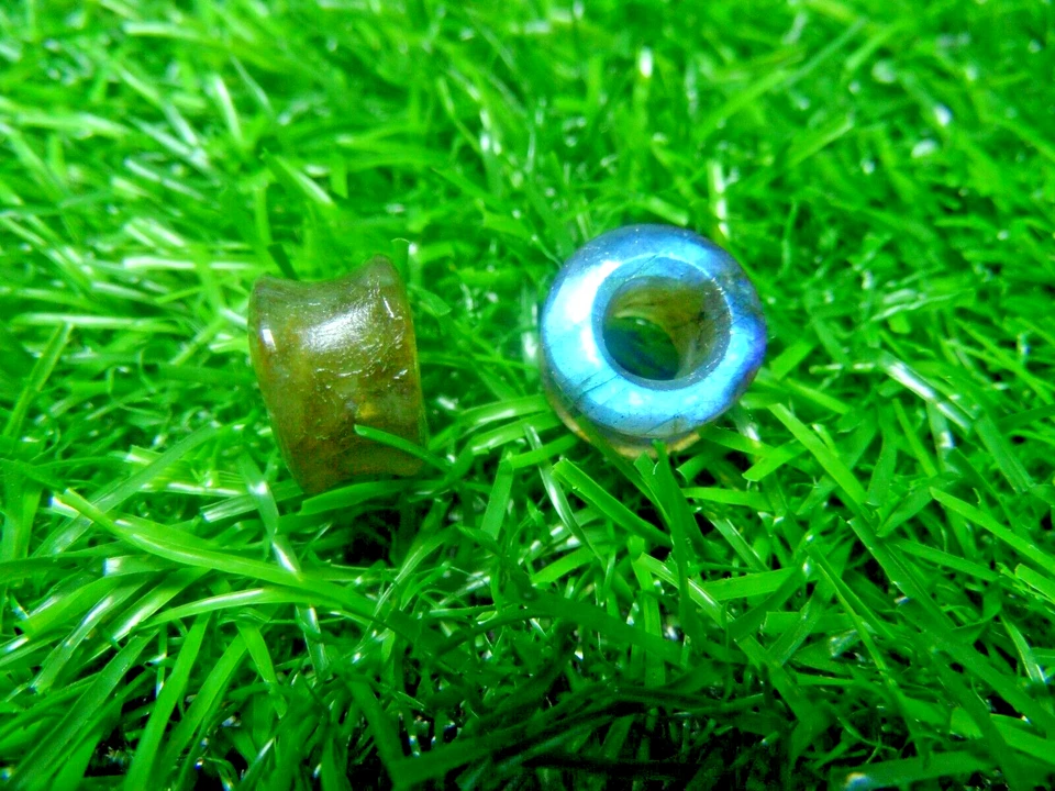 Natural, Labradorite Plugs, Ear Gauge, Tunnels, Blue Fire Plugs Earrings - Image 1 of 4