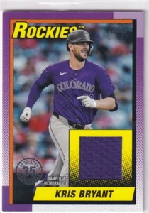 2025 Panini MLB Baseball No. T90R-KB Kris Bryant Game-Used Patch - Bild 1 von 2