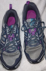 NEW BALANCE MEN'S HIKING/ TRAIL Shoes. Size 11. Blue/gray with a touch of PINK. - Picture 1 of 9