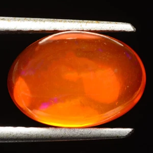 3.45 Ct Eye-catching Perfect Oval Cab 12.3 x 8.5 MM Orange Welo Fire Opal !!! - Picture 1 of 4