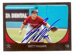 Brett Wallace autographed Baseball Card (Houston Astros) 2011 Topps Bowman #154 - Image 1 of 1