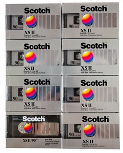 8 Scotch Audio Cassettes XS II 90 Min High Bias Position II CrO2 - Picture 1 of 2