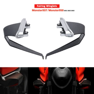 For DUCATI Monster 937 SP 2021 Motorcycle Spoiler Aero Side Wings Carbon Fiber - Imagen 1 de 16