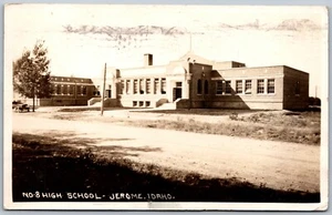 Postcard RPPC c1924 Jerome Idaho High School by Wesley Andrews - Bild 1 von 2