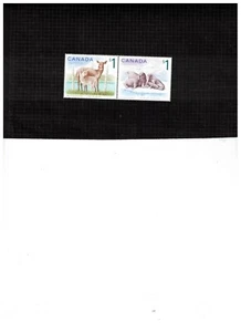 CANADA 2005 $1.00 HI VALUE "DEER & WALRUS" cat #1688-9 "BELOW FACE" LOT E16 - Picture 1 of 1