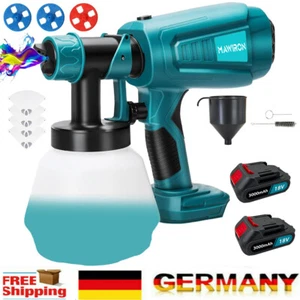 Für Makita 18V Akku Farbsprühsystem Set Elektrische Farbspritzpistole /Ladegerät - Bild 1 von 16
