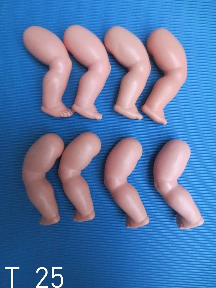 4 PAAR--SCHILDKRÖT--BABY-BEINE--25er--KUGELGELENK--TORTULON--PUPPENKLINIK - Bild 1 von 2