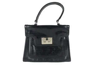 Simply Vera Wang Handbag Purse Black Womens Top Handle Turn Lock Inner Pockets - Picture 1 of 9
