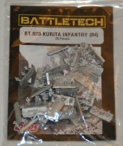 NEW BATTLETECH RAL PARTHA Miniature BT 823 KURITA INFANTRY (84)