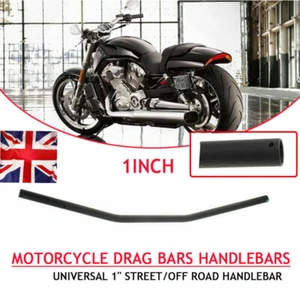 Motorcycle 1" Handlebars Drag Bar 25mm For Harley Davidson Sportster Honda - Picture 1 of 6