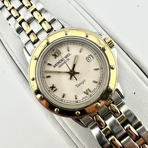 Reloj Mujer Raymond Weil Geneve Tango Oro Amarillo Acero Inoxidable 5360 Funciona - Imagen 1 de 13