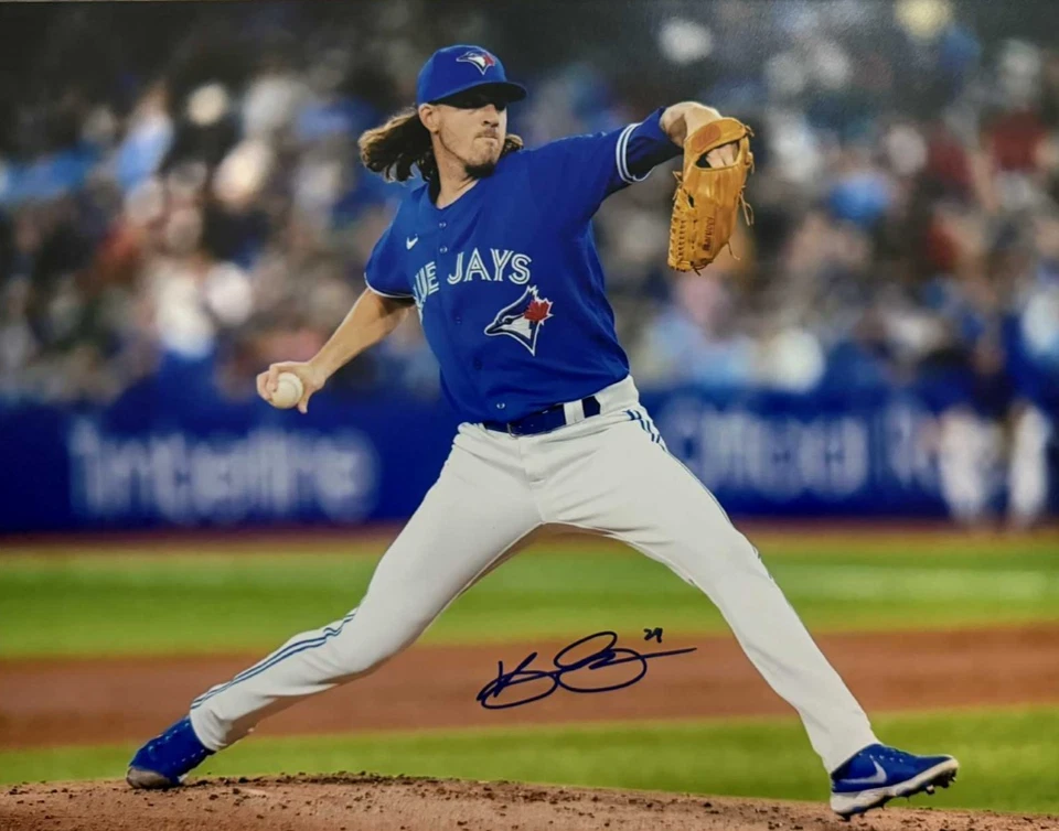 FOTO AUTOGRAFIADA 11X14 KEVIN GAUSMAN TORONTO BLUE JAYS - B Foto 1 de 1