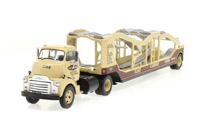 IXO ALTAYA 1/43 DIECAST CAMIONES AMERICANOS GMC 950 COE 1954 PORTACOCHES TRAILER - Imagen 1 de 2