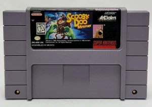 Cartuccia gioco autentica Scooby-Doo Mystery SNES Super Nintendo - testata in ottime condizioni - Foto 1 di 8