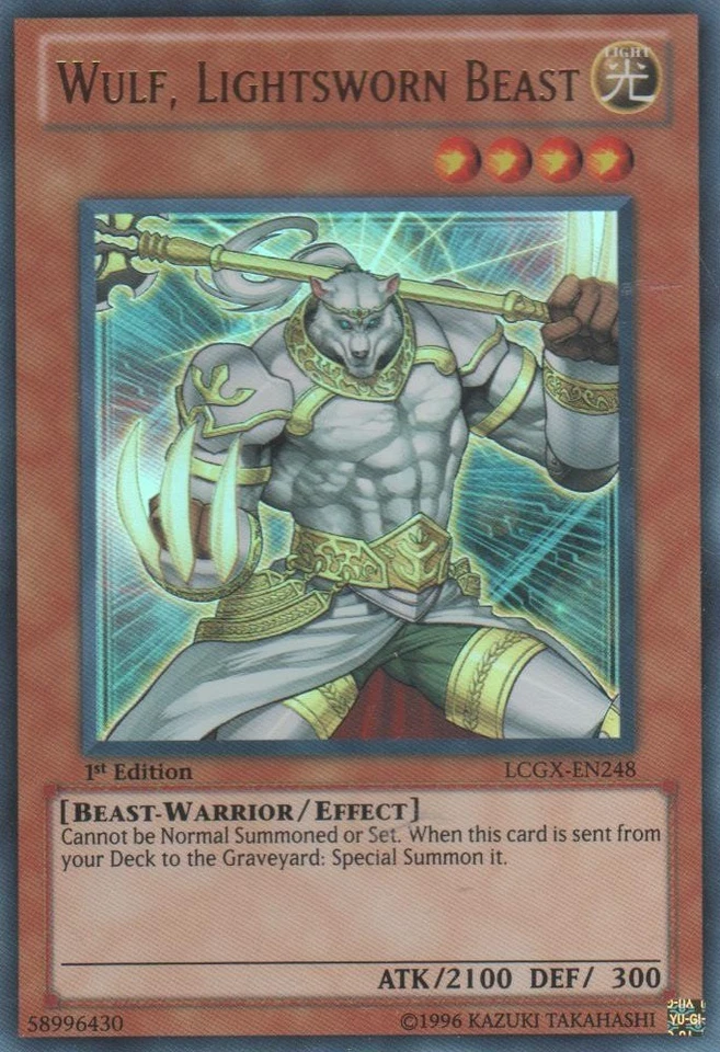 Wulf, Lightsworn Beast - LCGX-EN248 - Ultra Rare - Unlimited Edition Near Mint L - Image 1 of 1