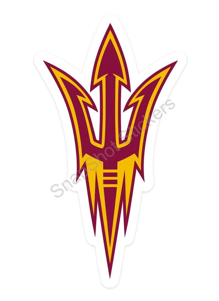 Arizona State Sun Devils Weather Resistant Vinyl Die Cut Sticker Decal 07 - Image 1 of 1
