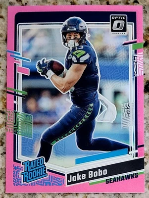 Sports Cards 2023 Panini Donruss Optic Jake Bobo Rated Rookie Pink Prizm Card... - Image 1 of 2