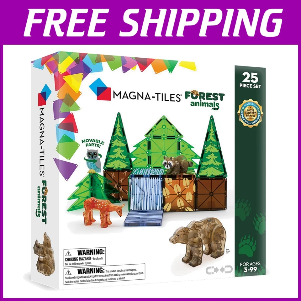 Forest Animals Magnetic Construction Set - Image 1 of 4