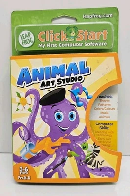 Leap Frog Click Start Animal Art Studio My First Computer Game New - Image 1 of 3