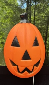 Vintage Empire Blow Mold Large 22" Pumpkin Smiling Jack O Lantern Halloween - Picture 1 of 11