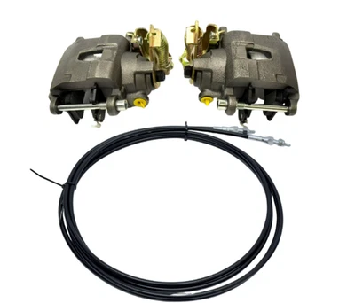 2x Pinza de freno trasera cargada + cables para Buick Riviera Cadillac Olds 1979-1985 Foto 1 de 4