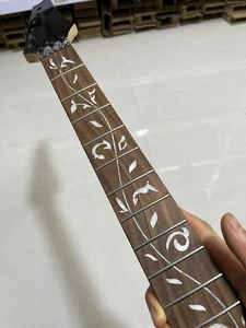 Rosewood 24frets Electric guitar neck Ibanez style white Vine inlay Tree of life - Picture 1 of 8
