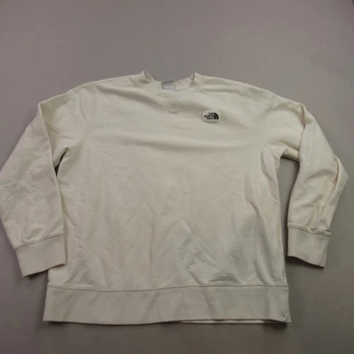 North Face Sweatshirt Womens XL Long Sleeve Lightweight Crew Neck Ivory Casual - Image 1 of 4